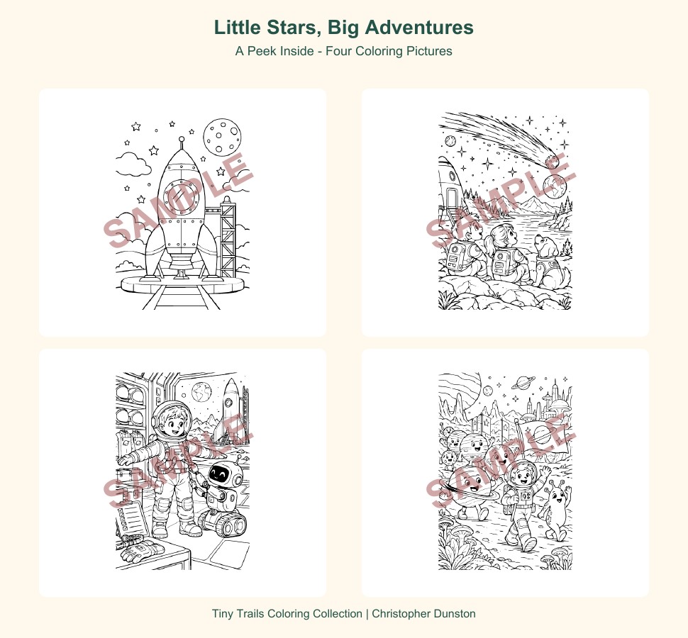 Little Stars, Big Adventures SAMPLE collage 1