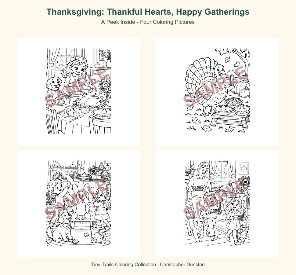 Thanksgiving: Thankful Hearts, Happy Gatherings SAMPLE collage 2